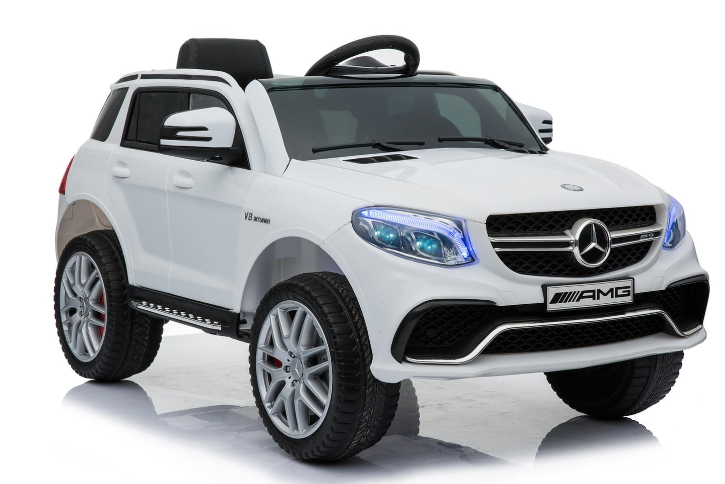 Mercedes AMG GLE 63 vaikiškas auto akumuliatorinis minkšti ratai minkšta sėdynė