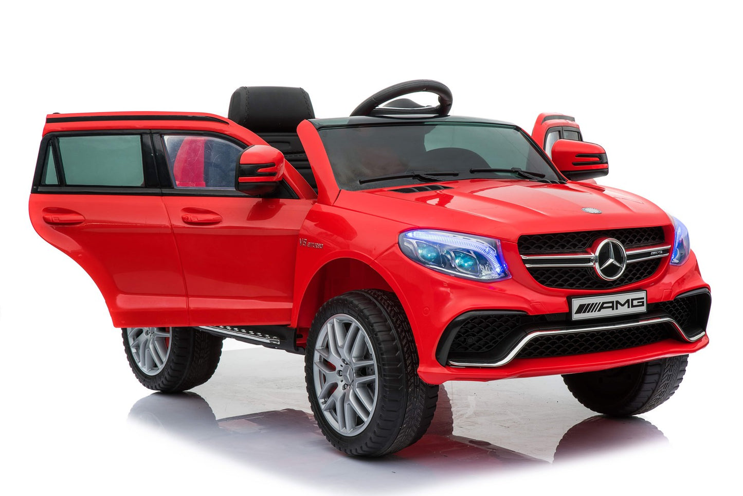 Mercedes AMG GLE 63 vaikiškas auto akumuliatorinis minkšti ratai minkšta sėdynė