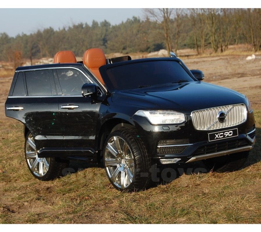 Tikras VOLVO XC 90 vienintelė versija vaikiškas elektromobilis minkšti ratai minkšta sėdynė