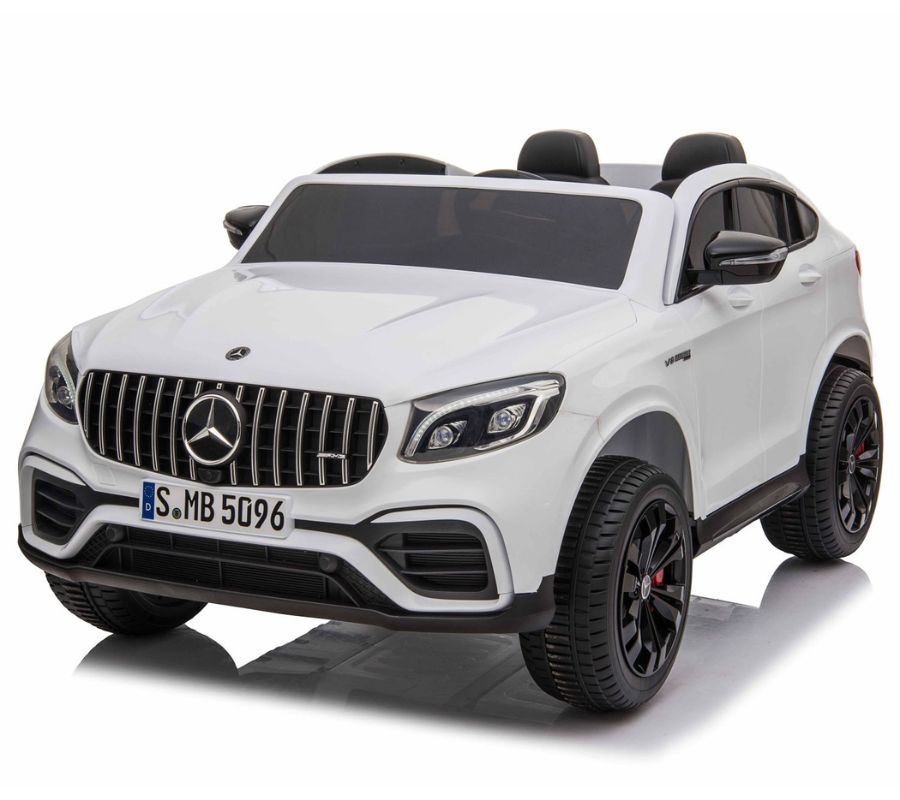 MERCEDES GLC 63S 4x4 vaikiškas elektromobilis dvivietis minkšti ratai minkšta sėdynė